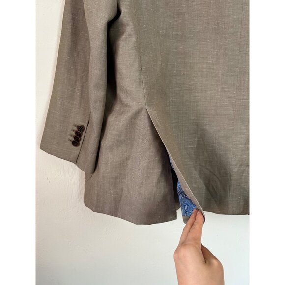 Suitsupply Men's Wool & Linen Blazer With Paisley Lining Sz 54R - Picture 6 of 13